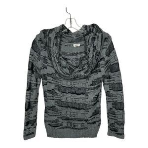 L’Agence Sweater Womens Medium Gray Cowl Neck Mohair Wool Blend Knit Soft Cozy